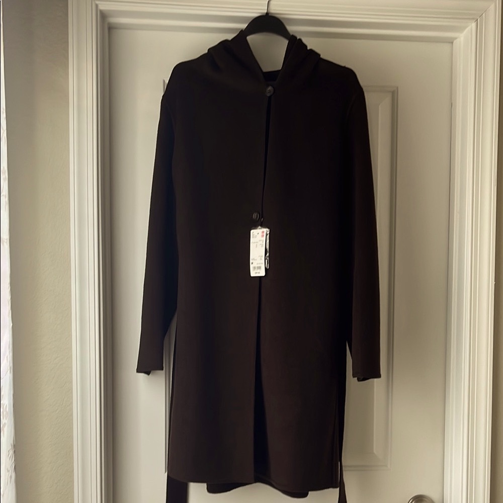 Uniqlo Dark Brown Hooded Coat
